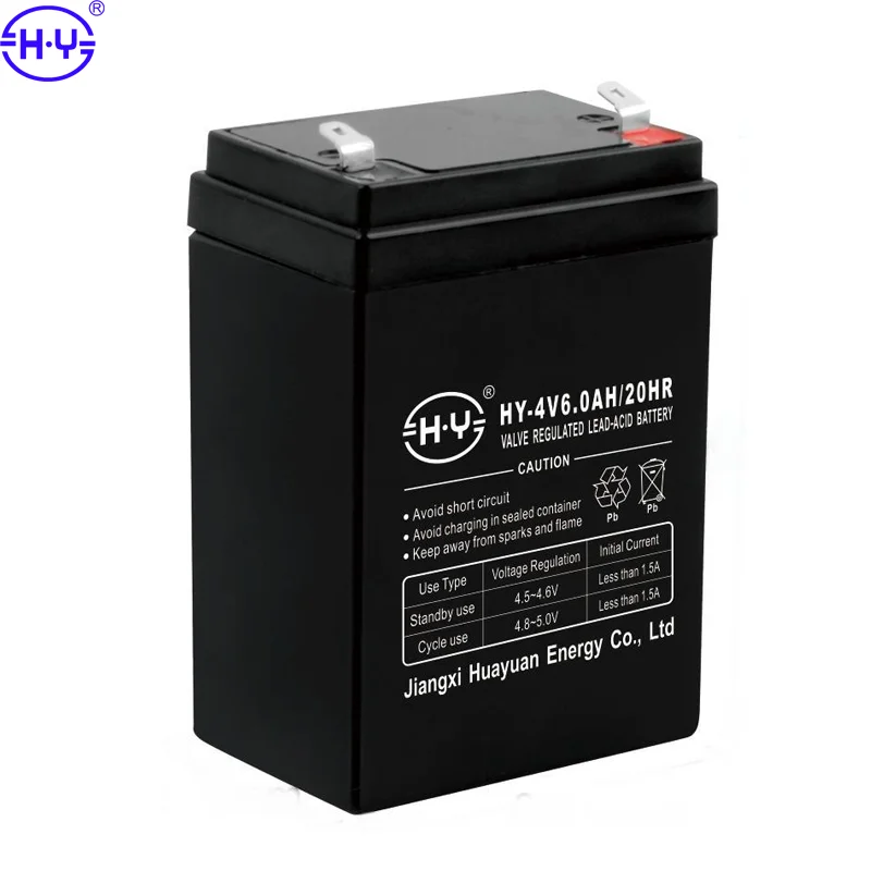 Hot Selling Factory Price HY 4V 6.0AH Battery Accessories Battery High Safety Lead Acid Battery