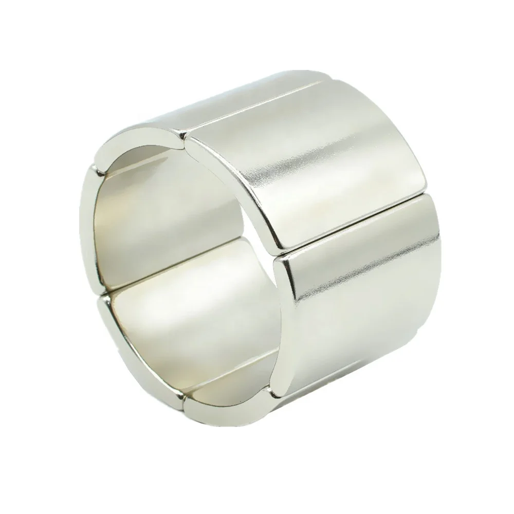 Customized Shaped Sector Permanent Rare Earth NdFeB N52 N42SH Curved Segment Curve Arc Neodymium Magnet For Motor