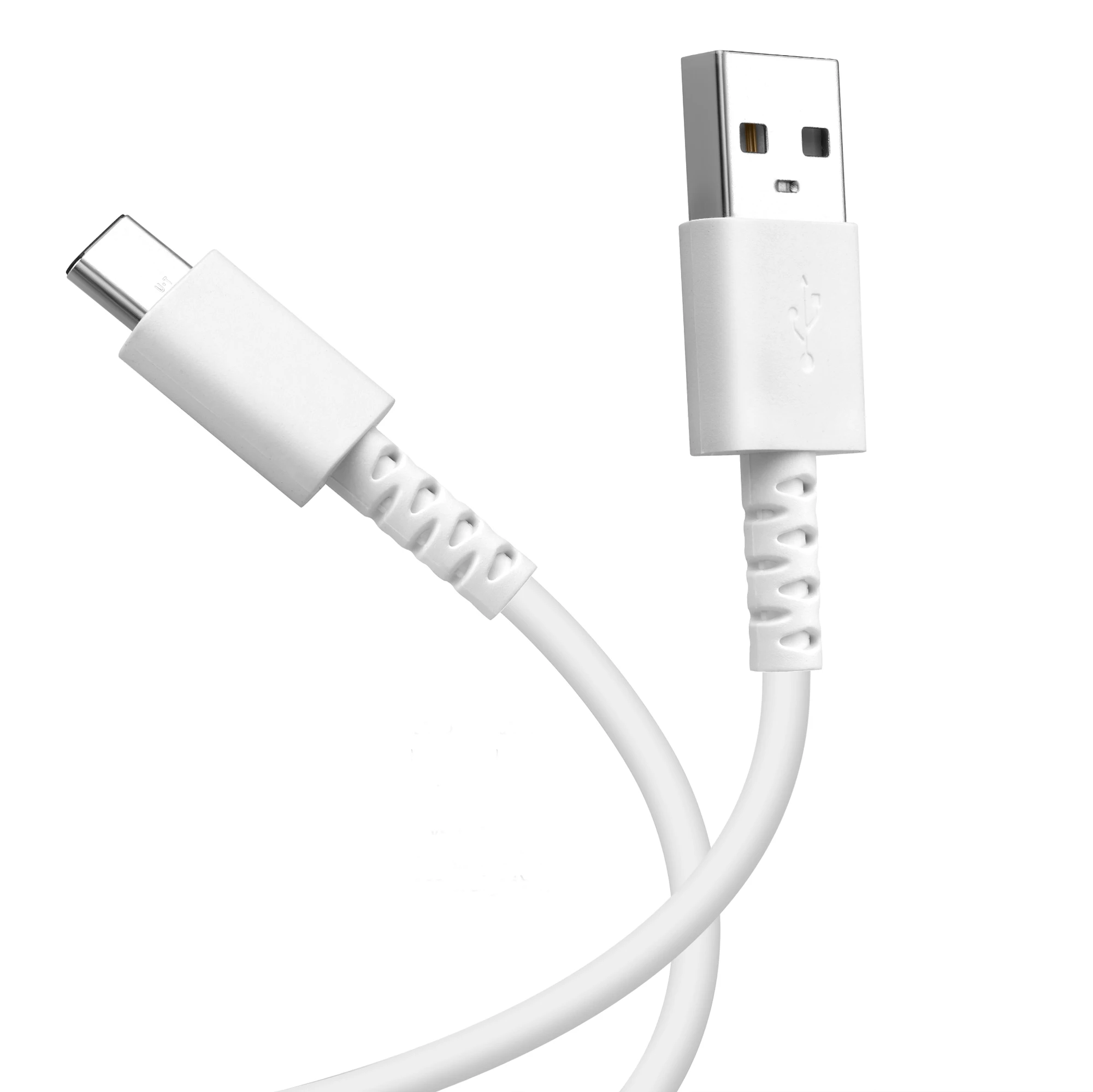 Factory Wholesale 1M 2M 3M TPE Fast Charging Cord Sync USB Fast Charger Cable For Samsung Quick USB-A to Type-C Cable