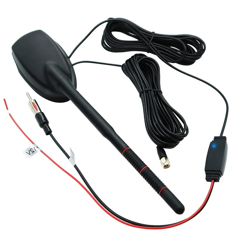 High Gain 20dB GPS Vehicle Antenna FM AM DAB Radio Amplifier Car Combination Antenna Suitable for Most Vehicles