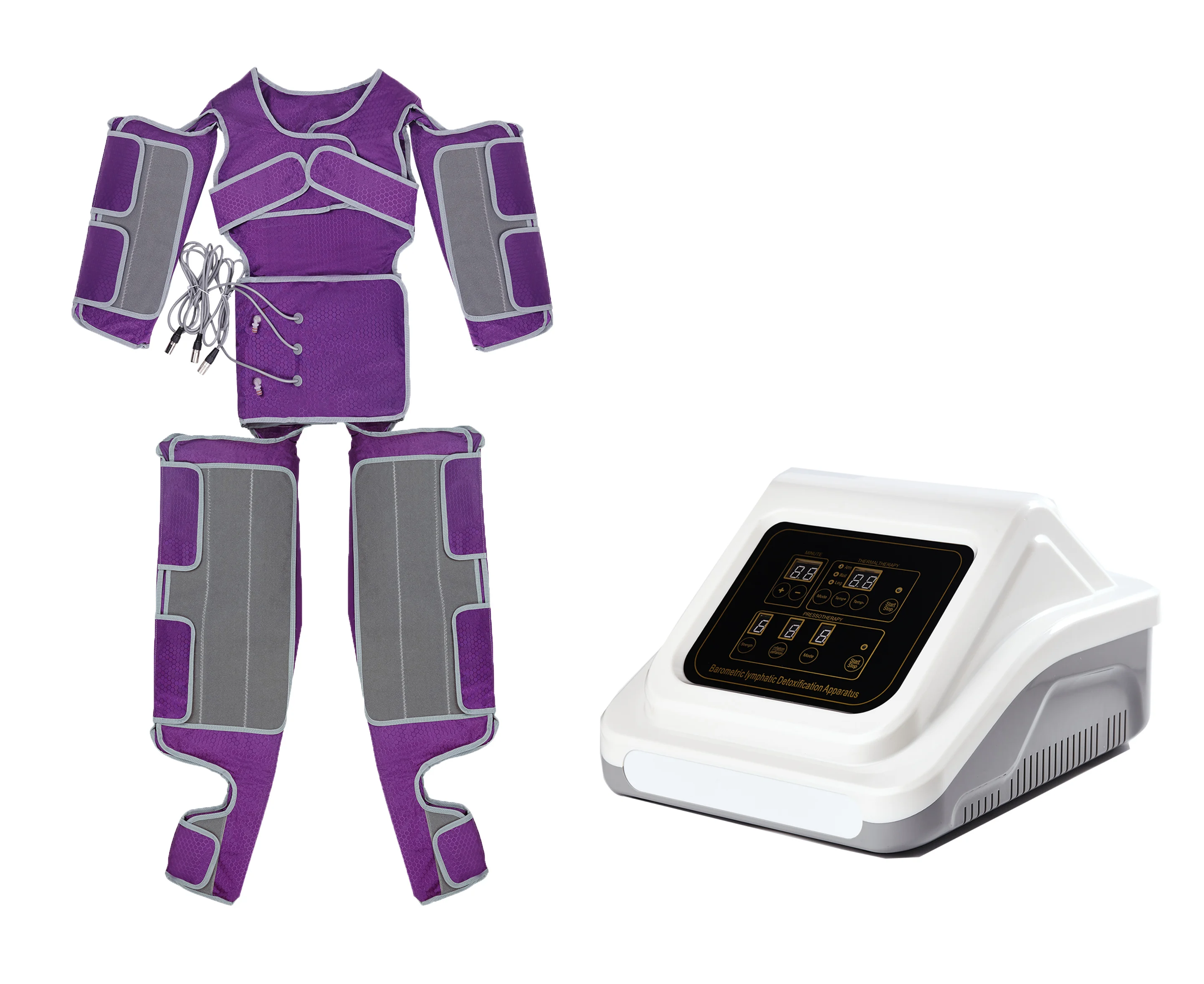 3 in1 air wave pressure compression lymph drainage blood circulation full body massager massage suit  pressotherapy machine