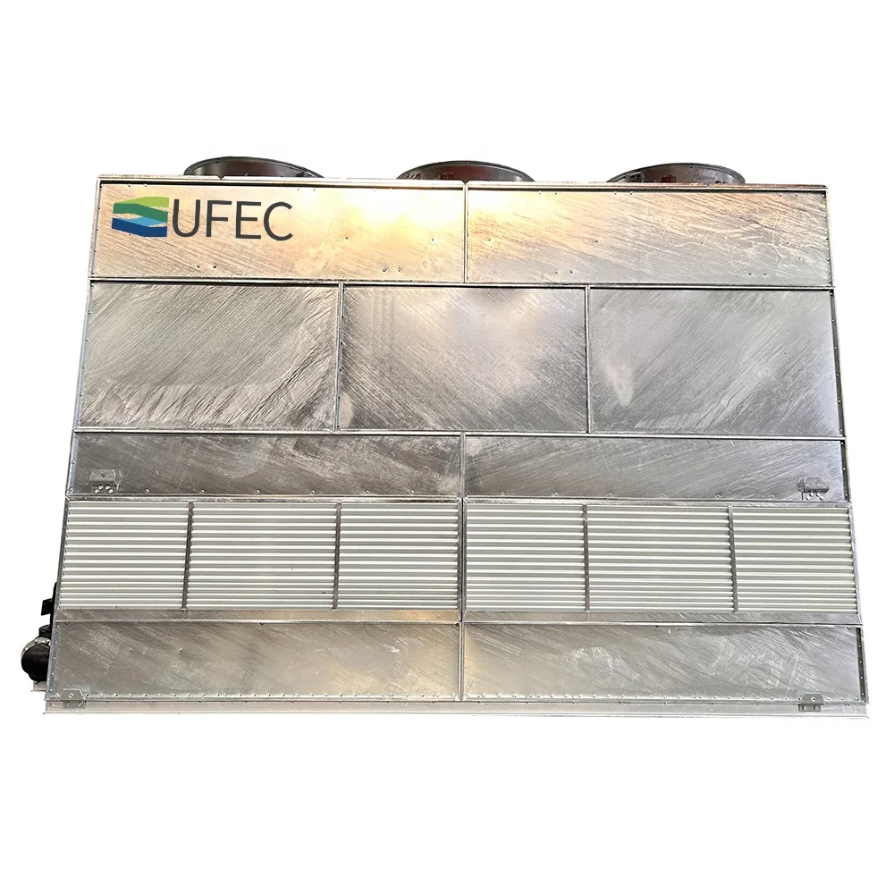 Efficient Counter Flow Evaporative Condenser for Refrigeration Compressor Cooling