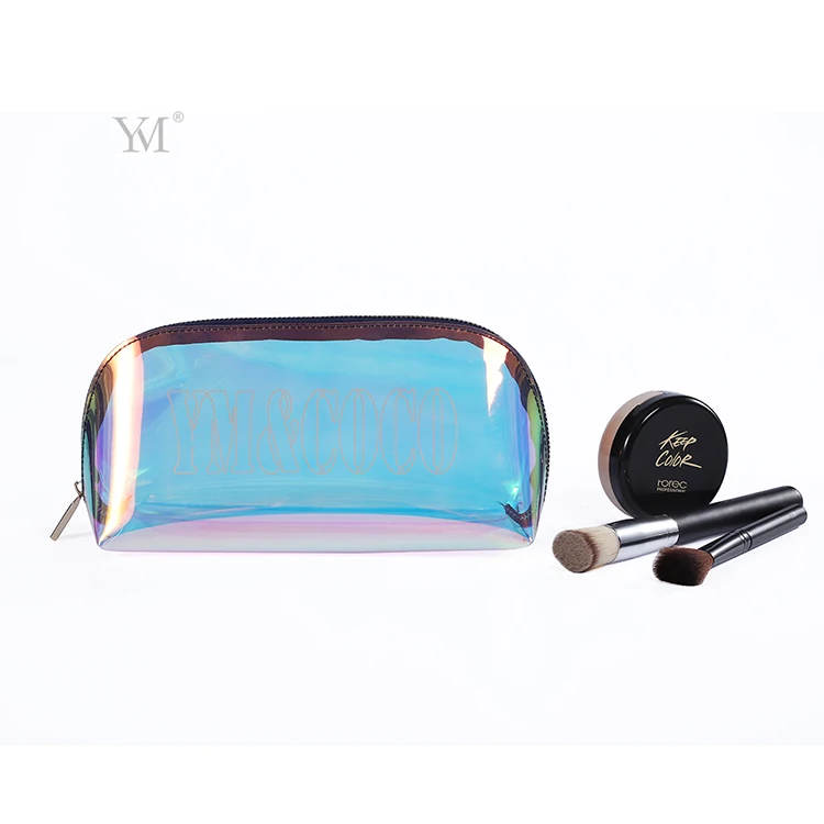 Eco-friendly  Cosmetic Bag Makeup Storage Bag cosmetic pouch Lady Laser TPU Transparent Waterproof Toiletry Bag