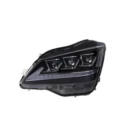 Full High Quality LED Three Eye Headlights For Toyota Crown 2003-2009 Car Headlamp LED Driving Lights Turn Signal Front Light