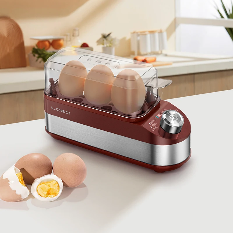 Direct factory  3 Eggs Capacity Boiled Egg Cooker for Breakfast Household Electric Steamer easy operation Egg Boilers