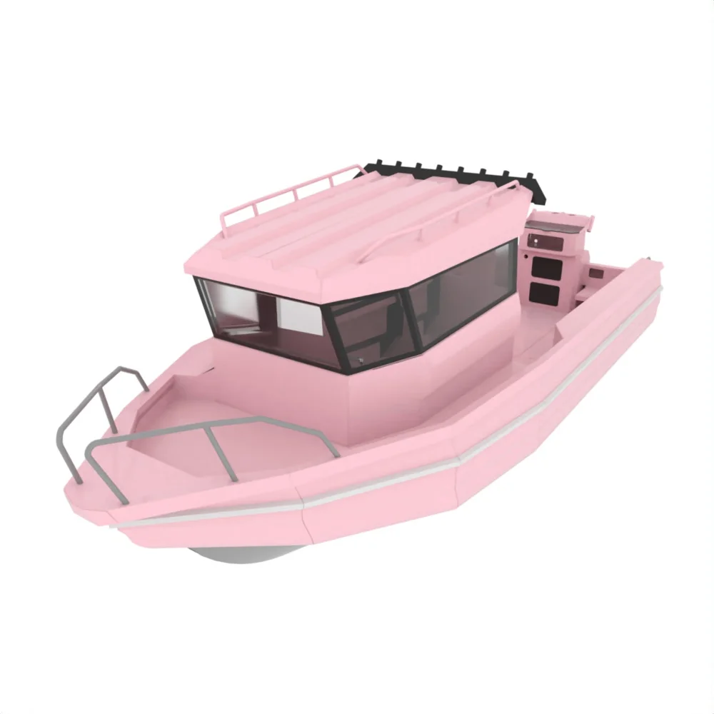 Speed Boat 25ft/ 7.5m Hot Sale Jet Craft welded aluminum fishing boat with Walkaround &CE Pontoon boat for sale
