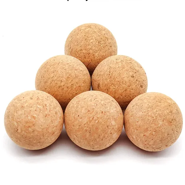 Natural Customized LOGO Cork Massage Ball Cork Peanut Ball Cork Double Balls