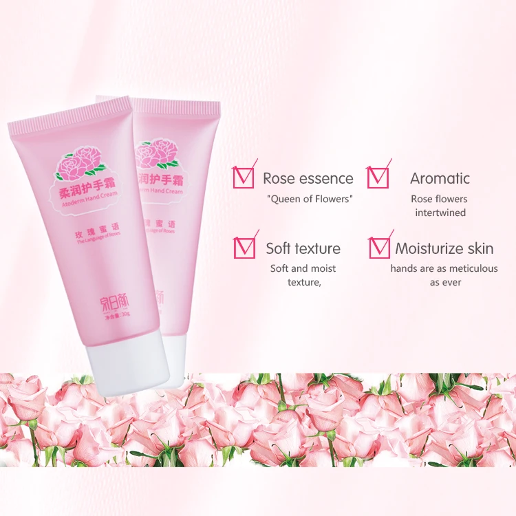 Wholesale 30G Rose Essence Nourishing Skin Rose Hand Cream