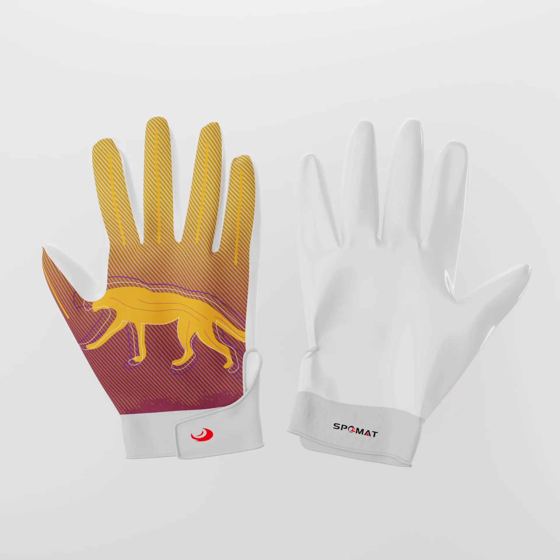 
American Youth Football Receiver Gloves for Kids Silicone Palm football gloves 