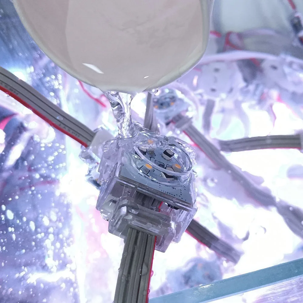 New smart christmas permanent 48v 0.72w rgb dmx christmas led point lights