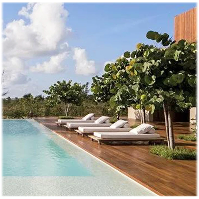 Wood Beach Garden Pool Patio Sun Lounger Relax Furniture Lounge Recliner Outdoor Folding Chair