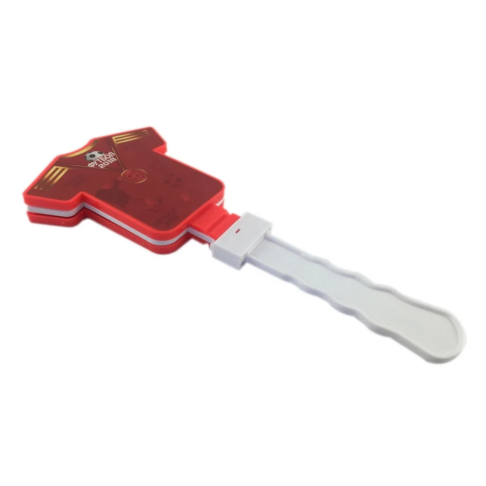 Wholesale World Cup Soccer Fans Clothes Shape Plastic hand Clapper Toy