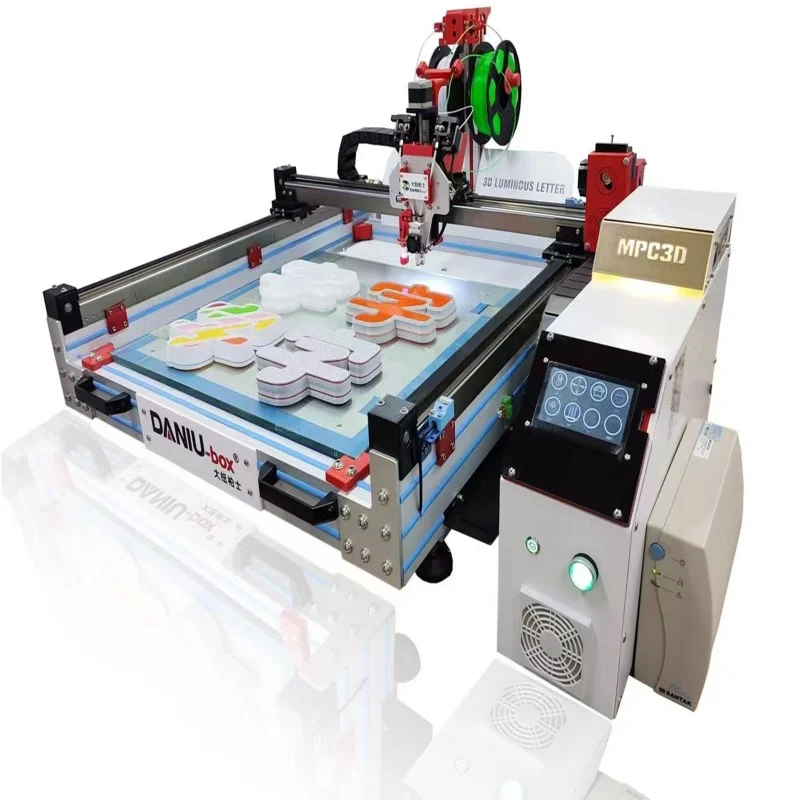 3D Channel Alphabet Industrial Printer 80*80cm Large Print Area With Upgrade Software Complex Logo Signage Production Machine