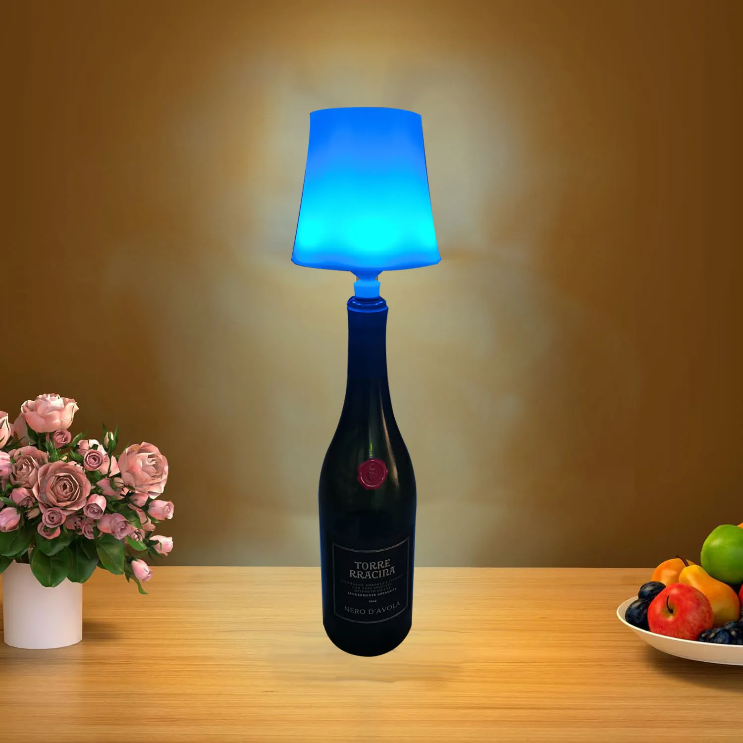 QF-240S New Design LED Wine Bottle Table Lamp Touch Control Portable Desk Lamp for Outdoor and Indoor