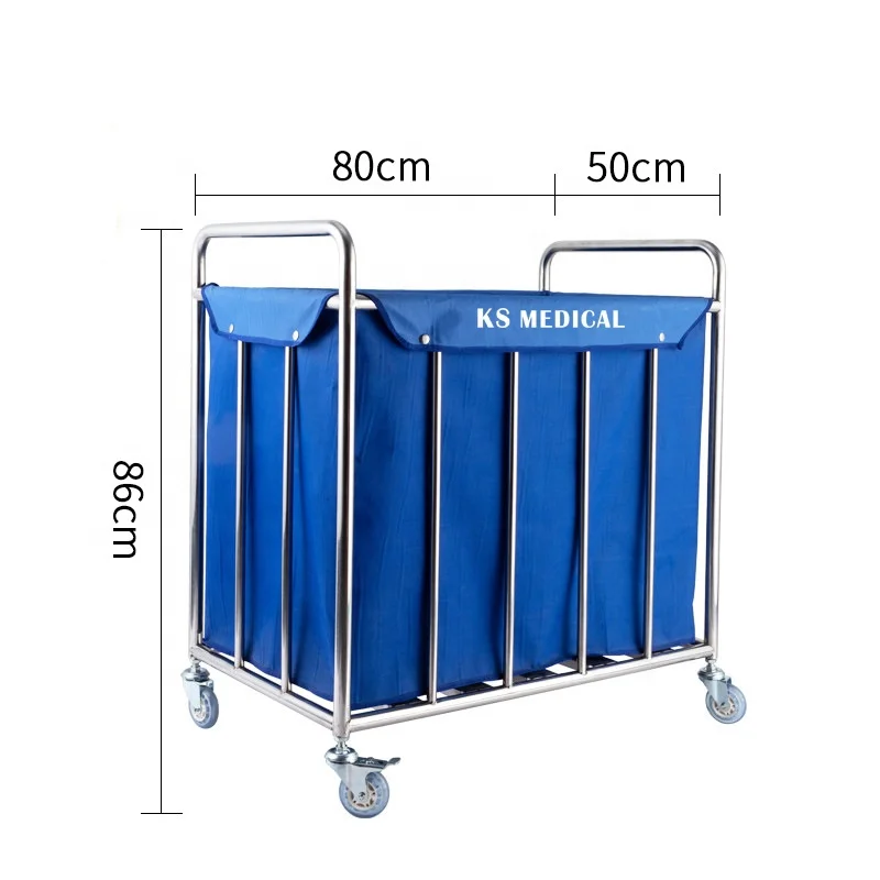 KSMED Hospital hotel laundry trolleys x type cleaning hospital surgical instrument trolley hospital dressing trolley