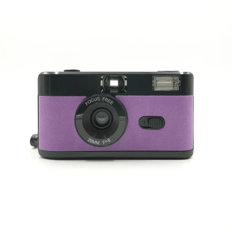 
New Chinese 35mm Film Manual Camera Professional Reusable Film Camera with Flash Various Color with 1PC AA Battery 