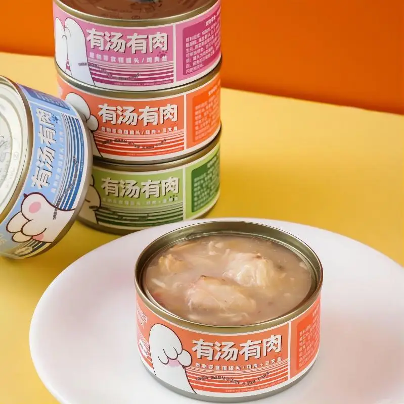 Manufacturers Portable High Nutrition Chicken Flavors Canned Cat Food