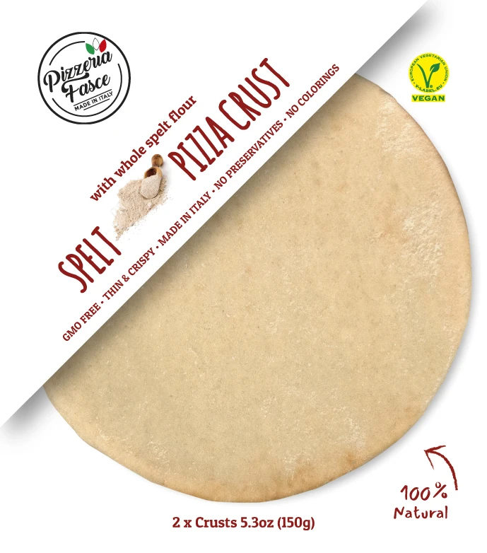 Semi-Whole Spelt Healthy Material Pizza Dough Stec Tray With Flat Bread Packing Pizza Crust Gluten Free