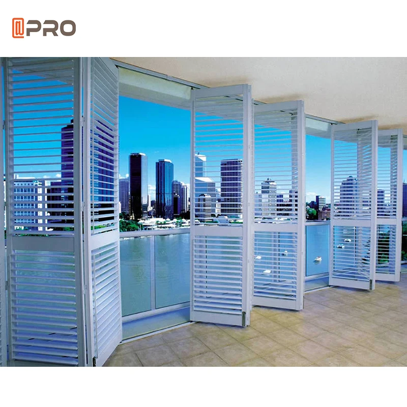 Rational construction aluminum louver door and Casement Window design reasonable price Louver Shutter window shutters exterior