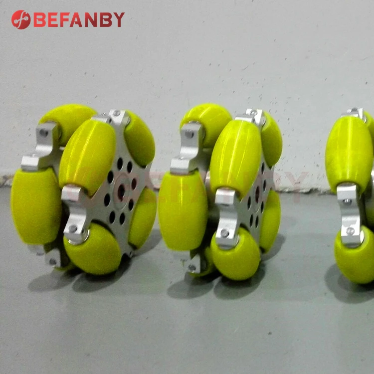 Universal solid rubber coupling omnidirectional mecanum wheel 8inch