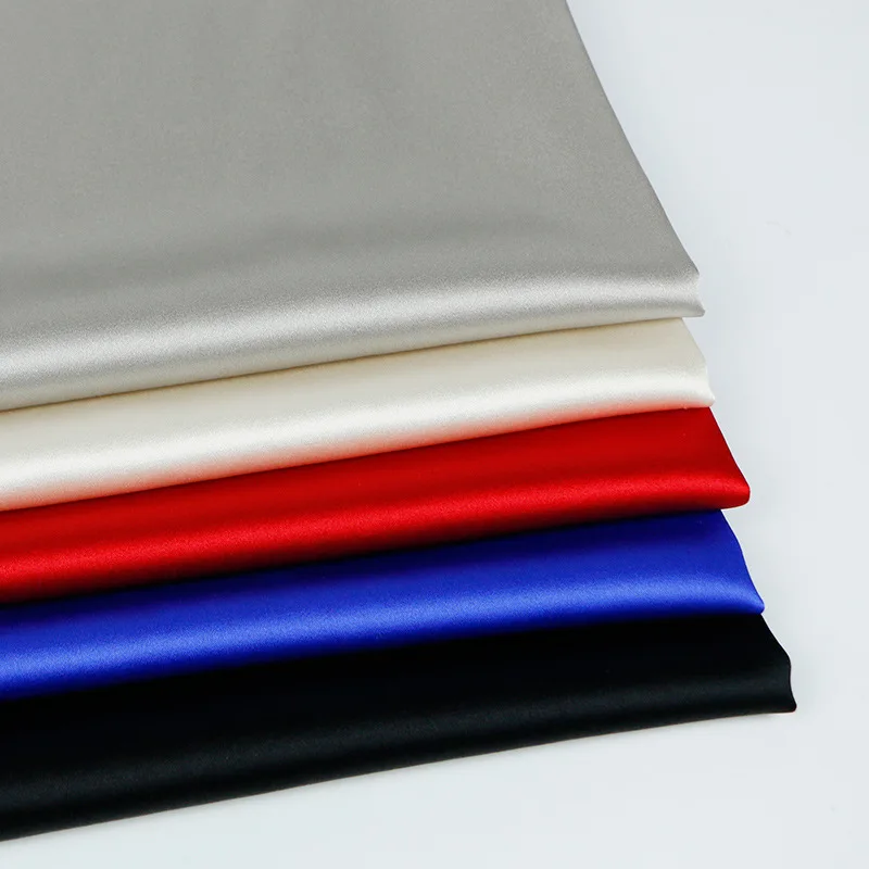 wholesale 19mm Stretch silk satin fabric Used for high - grade dress fabric
