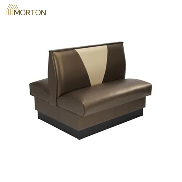 China furniture South-Africa style leather customized size booth seating for Bistro bar use