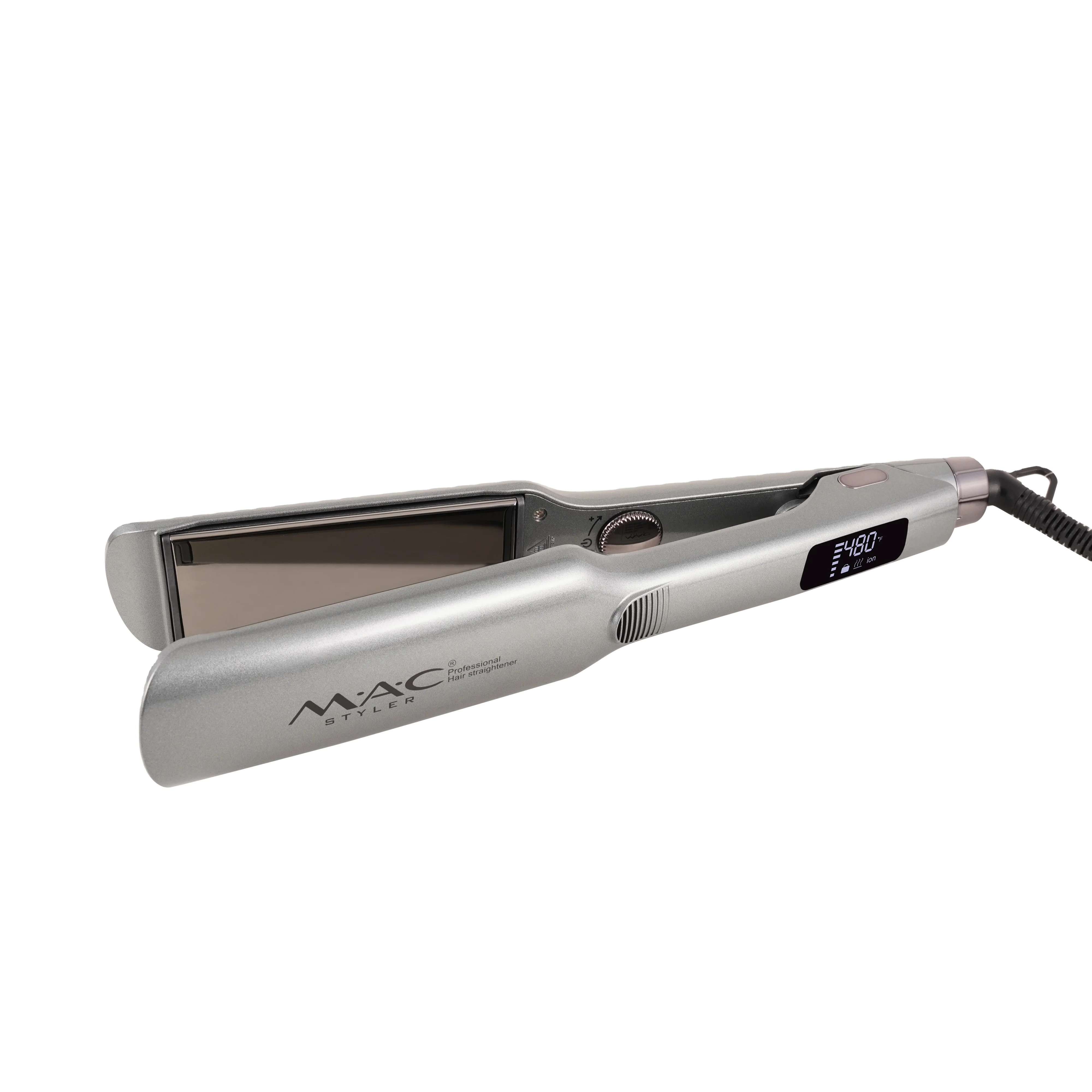 MAC Advanced Titanium Plates Flat Iron Factory Price Infrared Hair Straightener Fast PTC Heating for All Hair Types