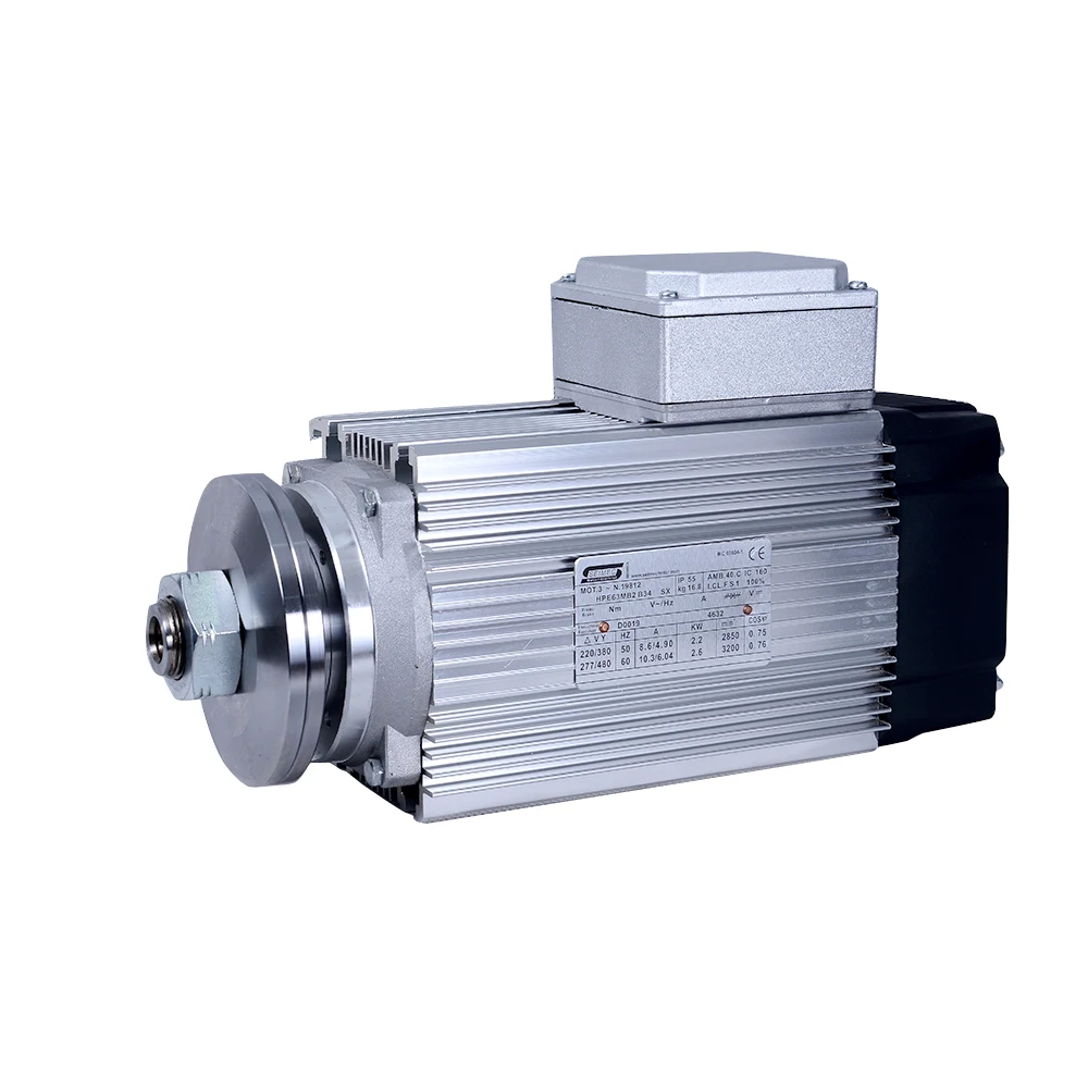 HPE63 2.2KW DX/SX S6 высокий крутящий момент двигатель быстроходного шпинделя фасонно-фрезерного станка с ЧПУ двигатель переменного, постоянного тока с воздушным охлаждением
