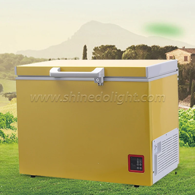 Custom 120L DC Solar Refrigerator Car refrigerator Solar Freezer Compressor