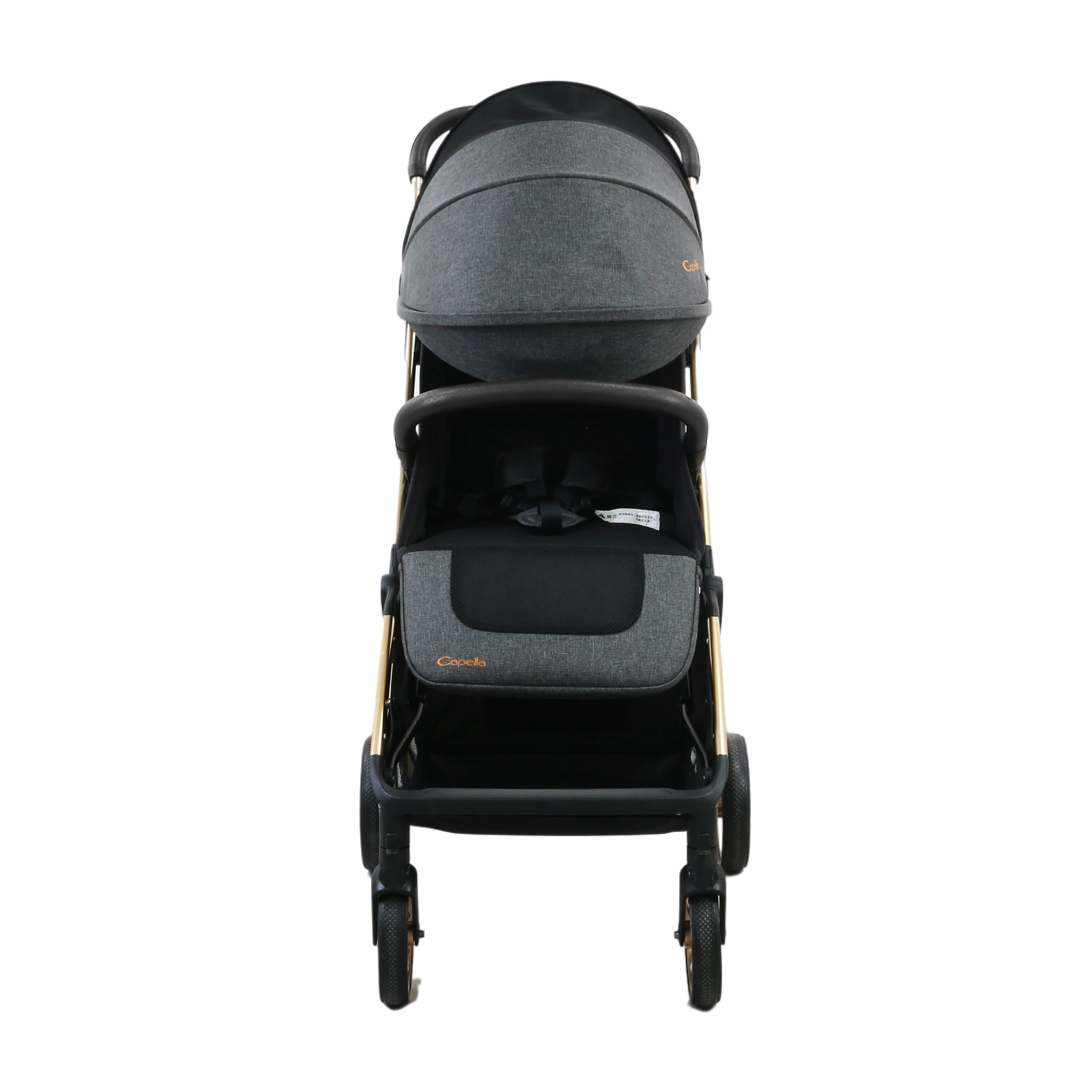 Wholesale Textured Gray X9 Stylish Quick-Fold Boarding Carrier Stroller With Full Sunshade