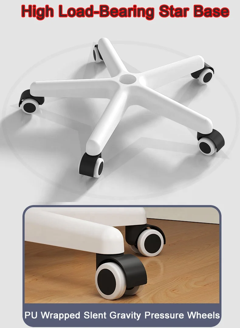 Armless Kid Study Chair Task Office Chair with Mesh Lumbar Support,Ergonomic Computer Chair No Arms,Adjustable Swivel H