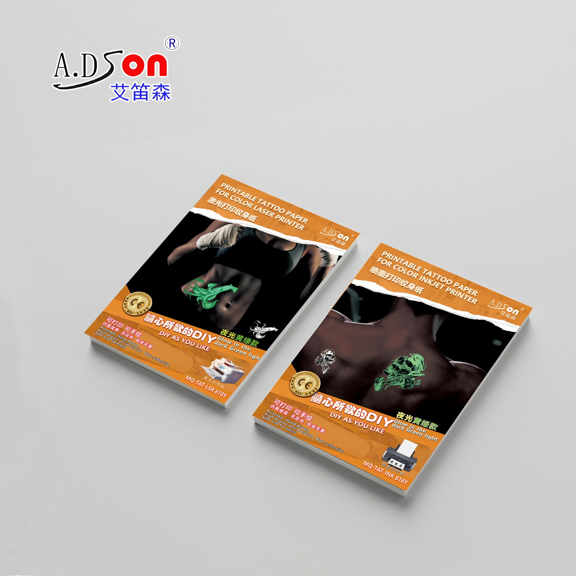 2024 New Product Source Factory Sales Luminous Temporary Printable Tattoo Paper A4 A3 A2 size