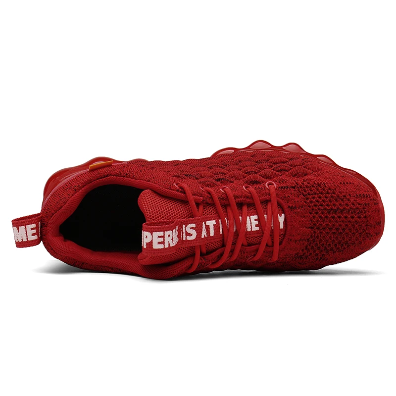 Latest Design Fashion Breathable Fly Knit Sports Shoes Casual Shoes Men Custom Made Platform Sneaker Running Shoes for Men