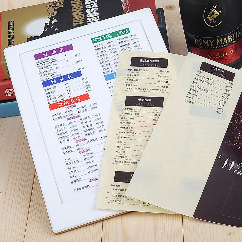 Подсветка для ресторана настольная панель меню с подсветкой пластиковая светодиодная подставка Электронная папка и