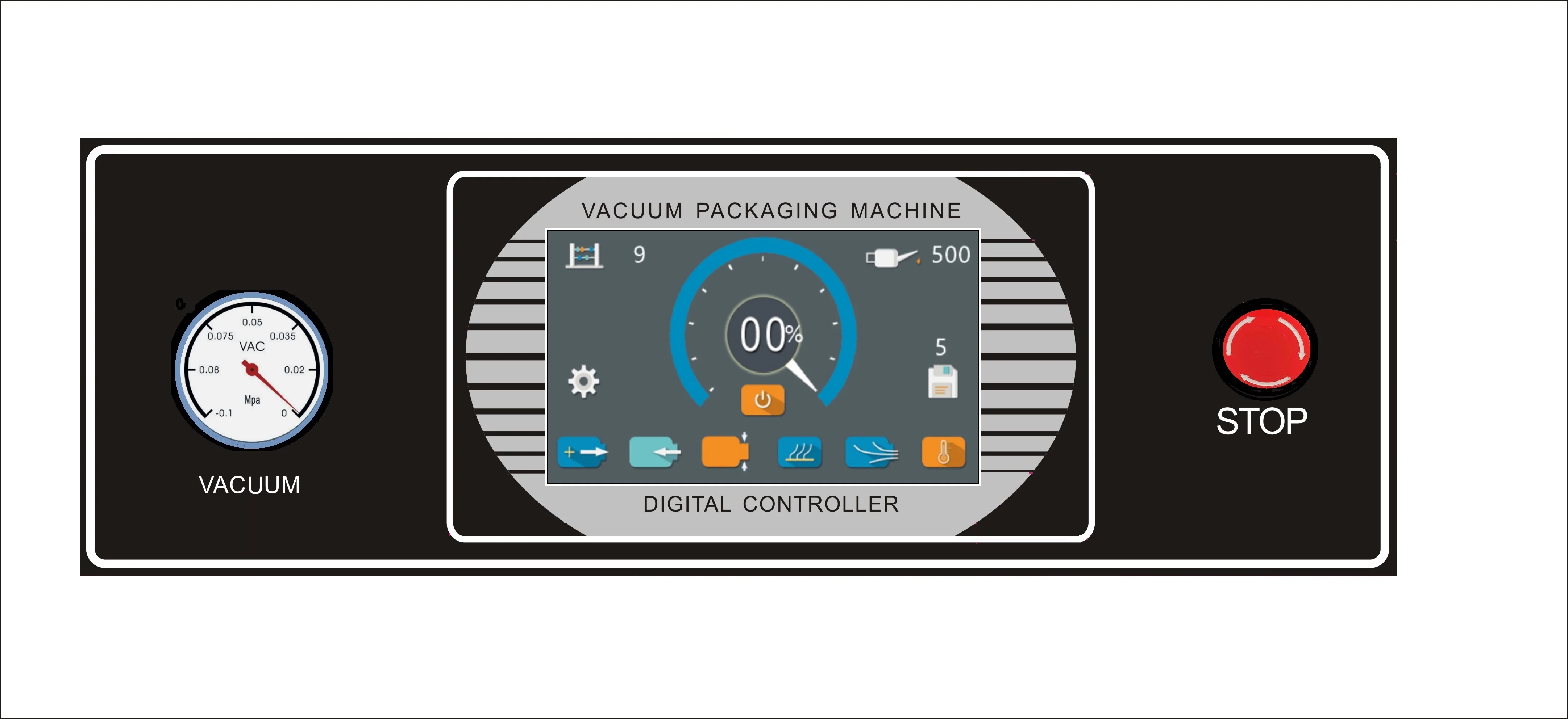 electric driven 110V 120V 220V single chamber vacuum sealer table top vacuum packing machine with 10 memories