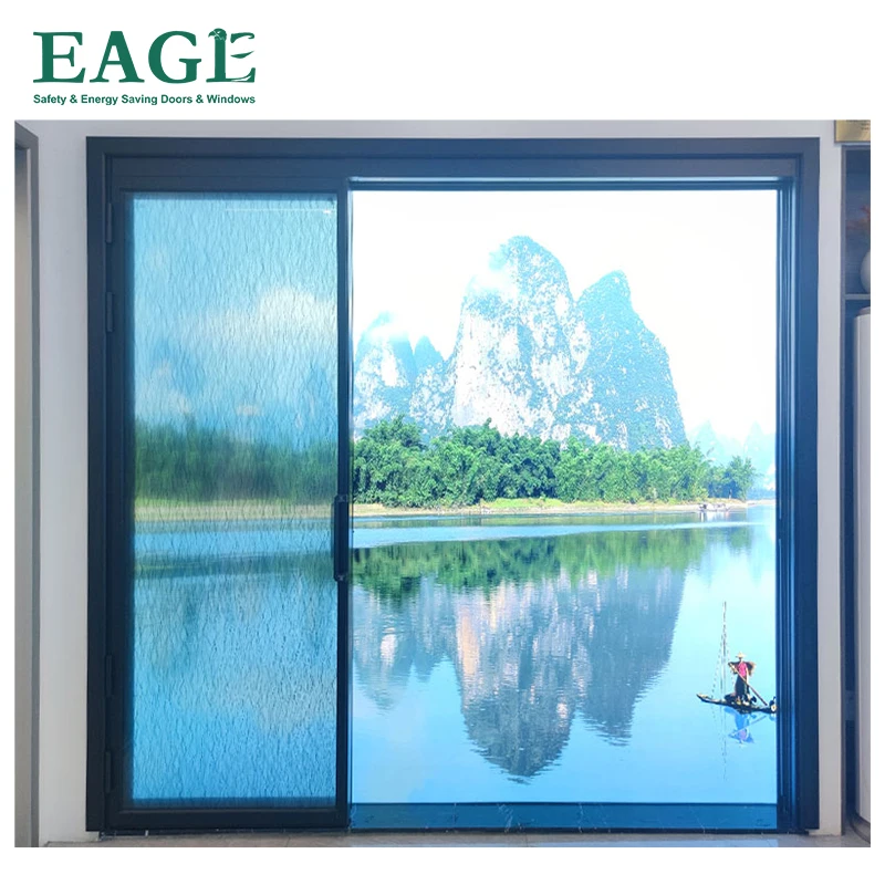 Aluminium Slide And Swing Pt Door custom Pt/pd Double Glass Doors