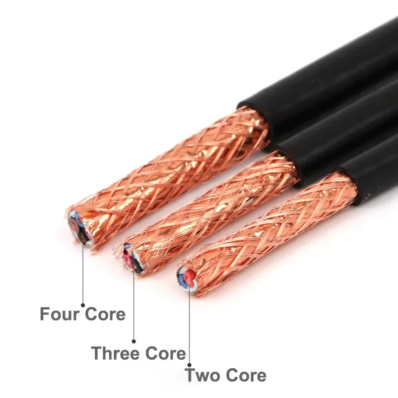 hot selling 450/750v Copper conductor PVC insulated and sheathed shielded flexible electrical cable