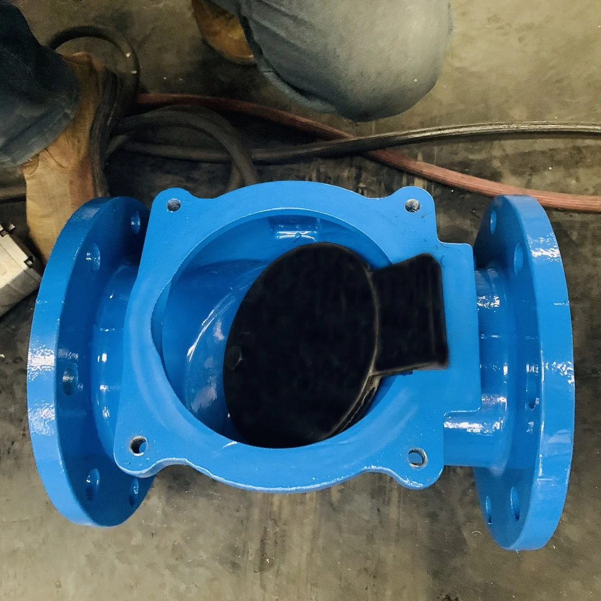 Обратный клапан из ковкого чугуна с резиновой заслонкой, клиновидный обратный клапан