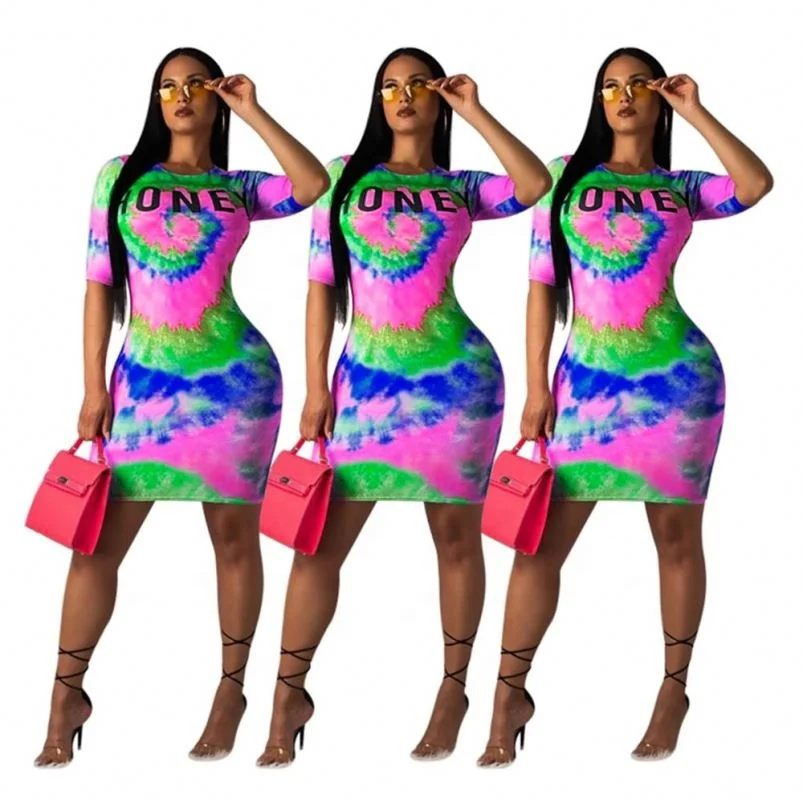 Женская одежда от поставщика новое поступление женское Стильное повседневное платье с принтом