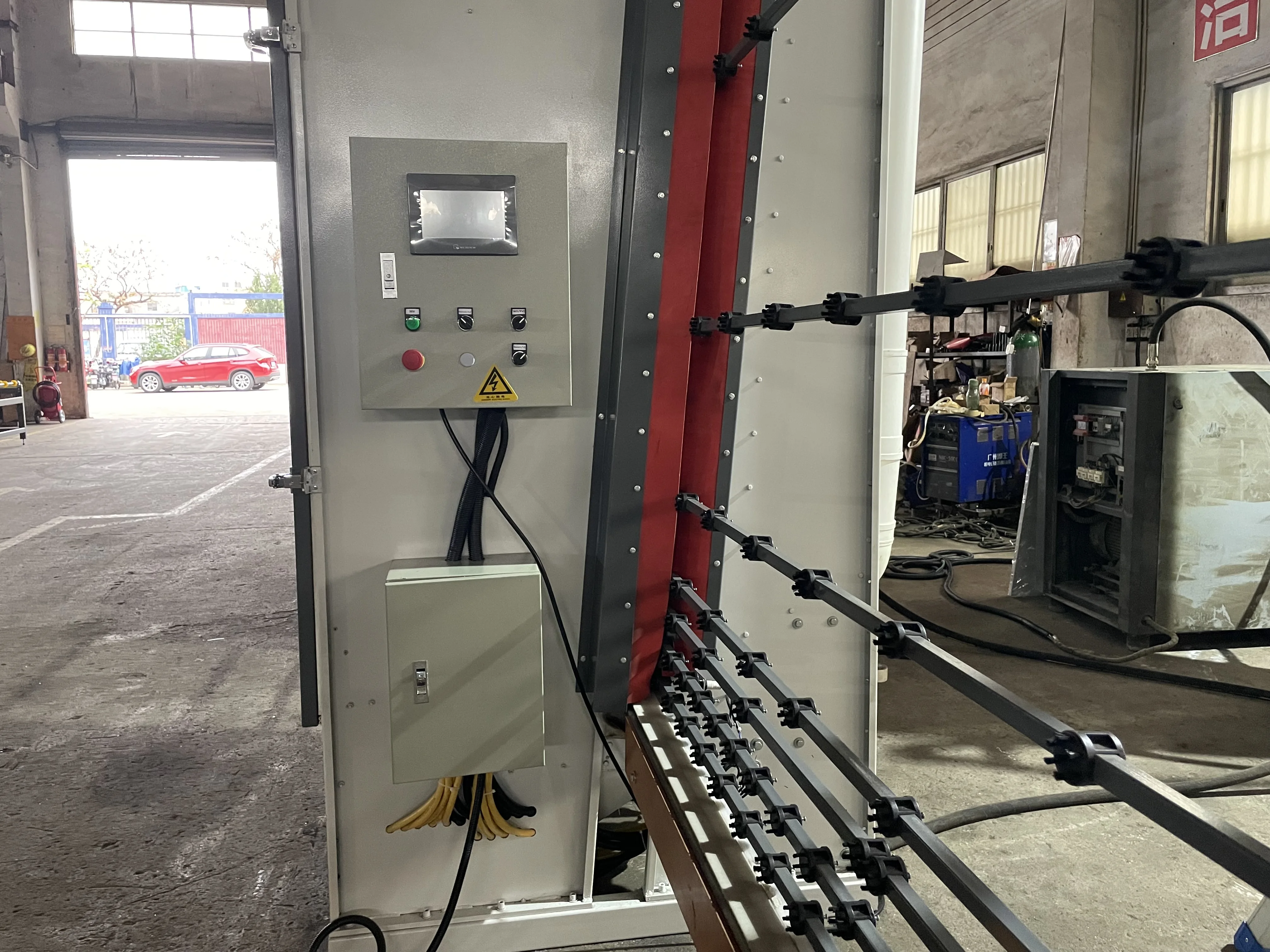 High Speed and Energy Saving Vertical Glass Sandblasting Machine