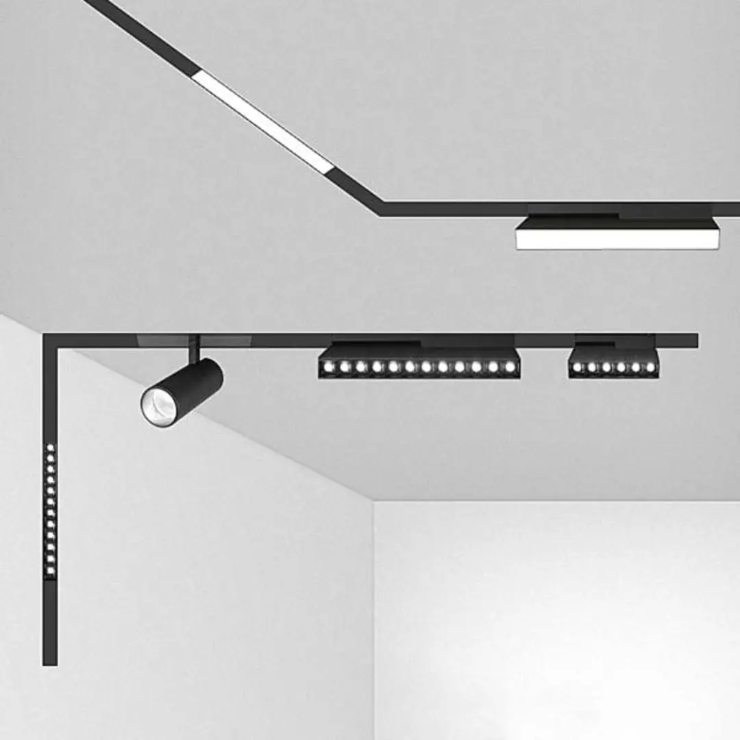 New Trend 48V Linear Spotlight Surface Recessed Pendant Magnetic Track Light Magnetic track light system Led Track Light