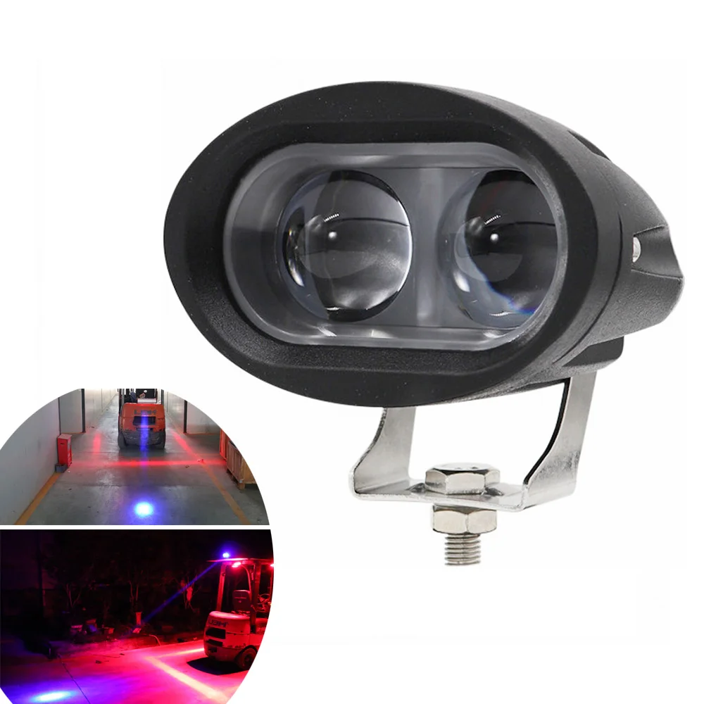whole sale forklift Blue spot light  led safety warning dot round light 20W 12-80V safety zone area  for Warehouse depot