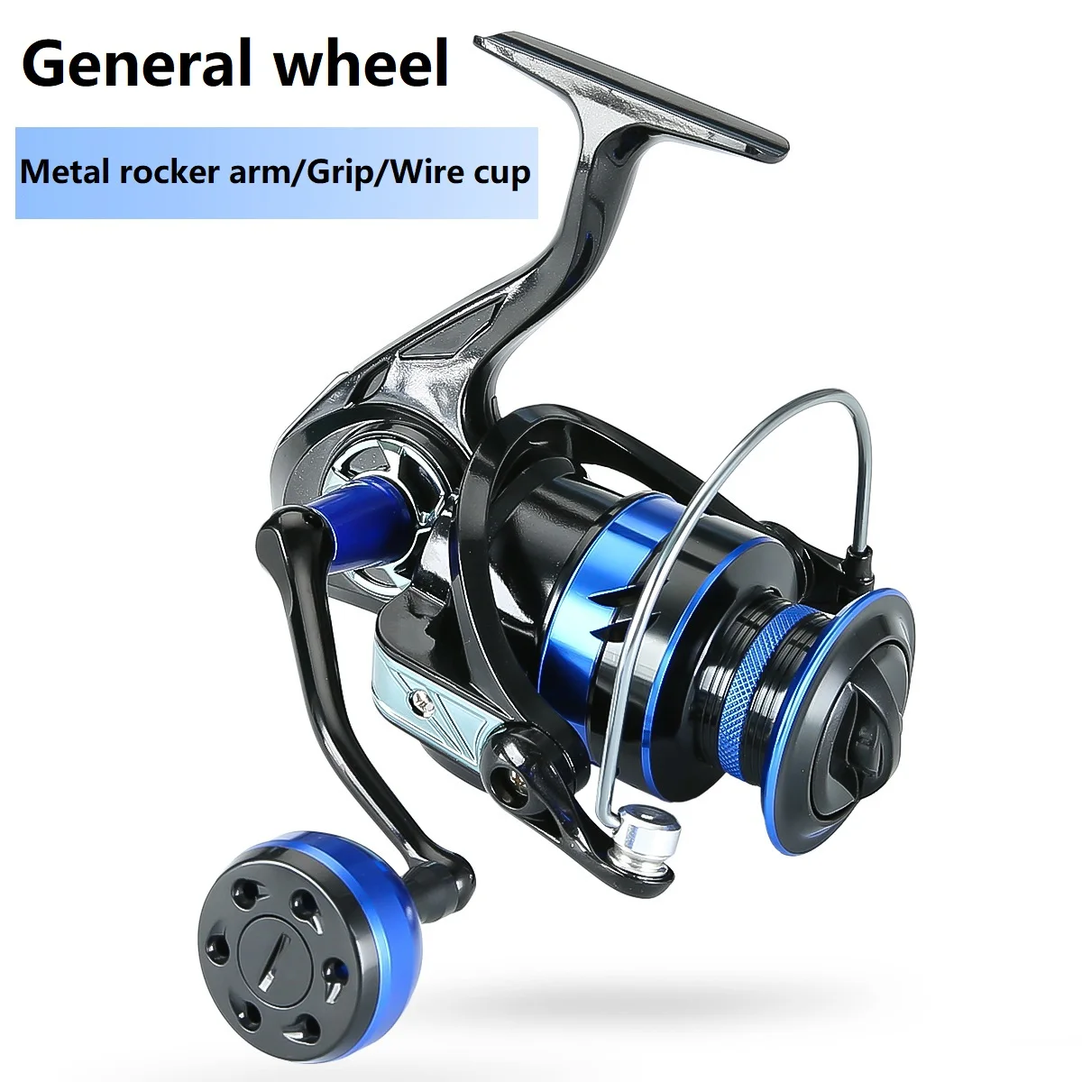 2023 Hot Selling Full Metal LD Spinning Reel Fishing Wheel Metal Rocker Arm Finely Carved Ball Handle