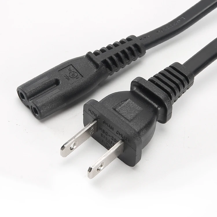 125v-250v 10A US plug extension cord C7 connector smart tv use cable 3ft to 25ft available ac power cord amazon hot selling