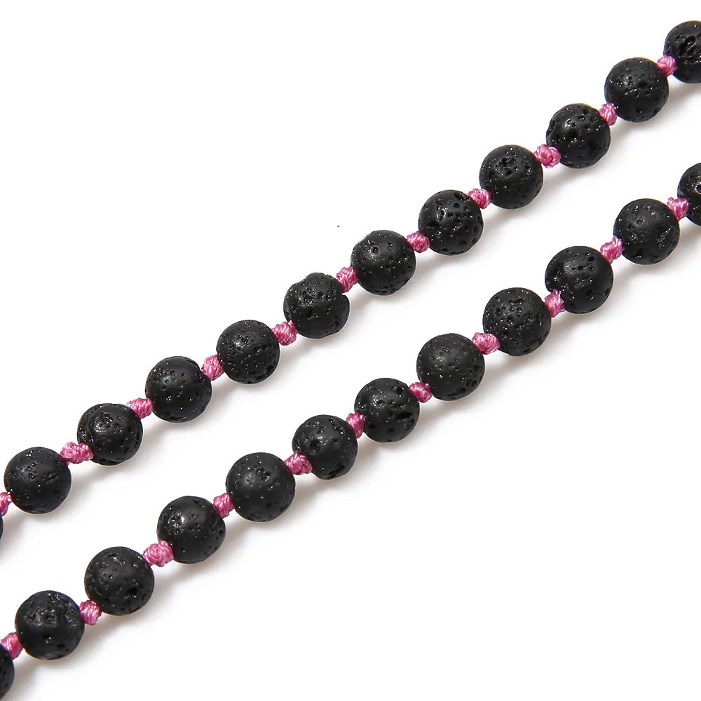 2022 Penixon Self Rudraksha Defence Mala 108 Buddha Prayer Bead Chain Necklace