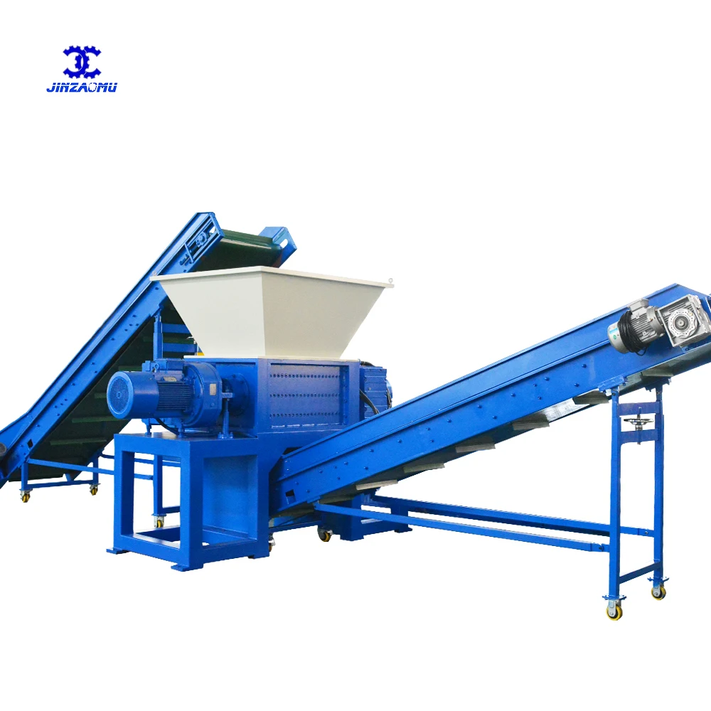 Long Service Life High Standard Double Shaft Large Furniture Plastic Shredder Machine