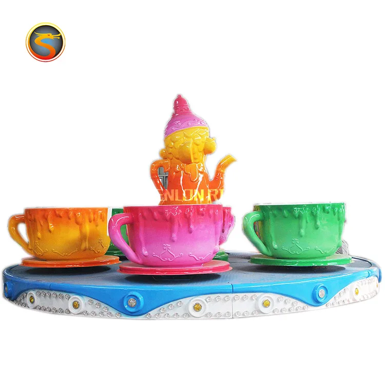
Indoor or Outdoor Tea Cup Carousel Rides 24 Seats Coffee Cups Rides for Sale 