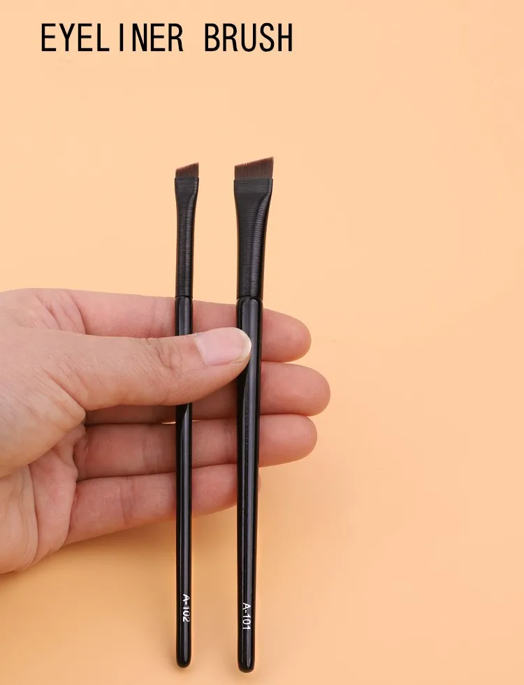Singles eye makeup brushes blade  eyebrow flat eyeliner brush kolinsky hair eye makeup brush