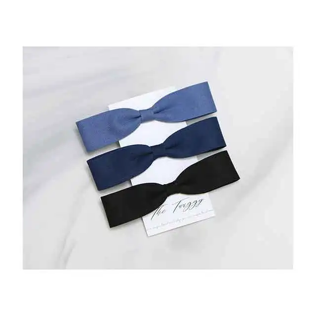 Simple and basic design hairpin Oxford ribbon hairpin made in Korea A hairpin is small and comfortable to wear