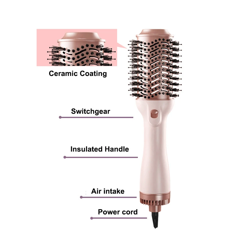 Three Effects In One Anionic Blow Drying Comb Straightening Comb Household Electric Hair Heat Comb